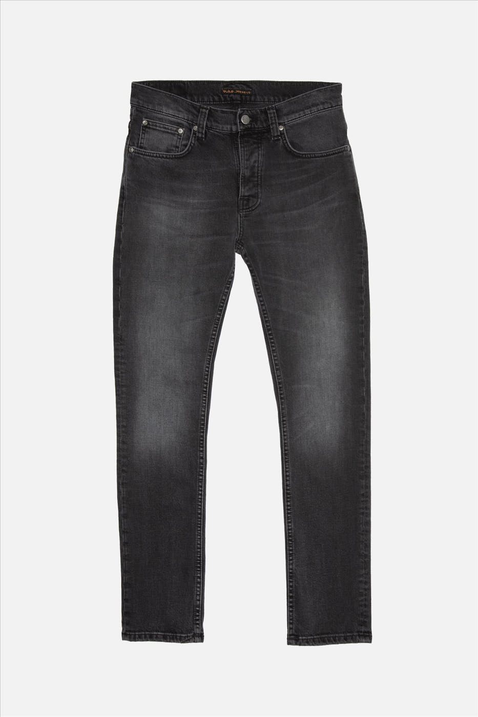 Nudie Jeans Co. - Donkergrijze Grim Tim slim jeans