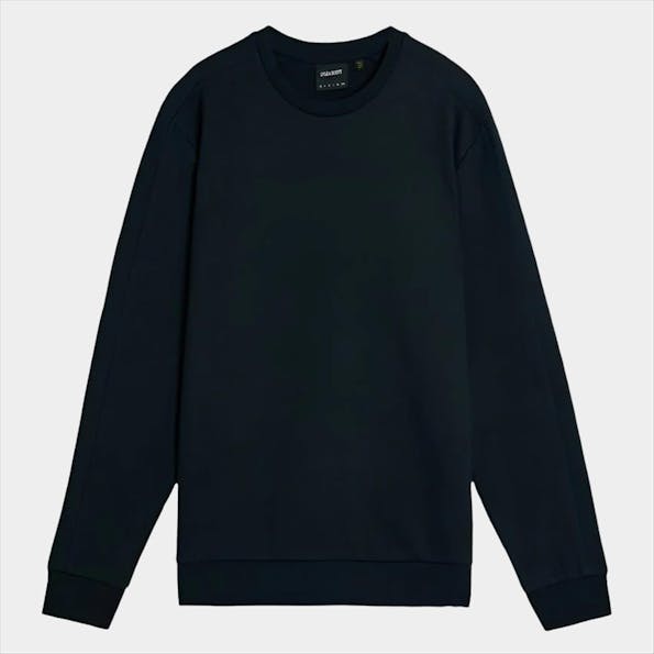 Lyle & Scott - Donkerblauwe Twill Interlock sweater