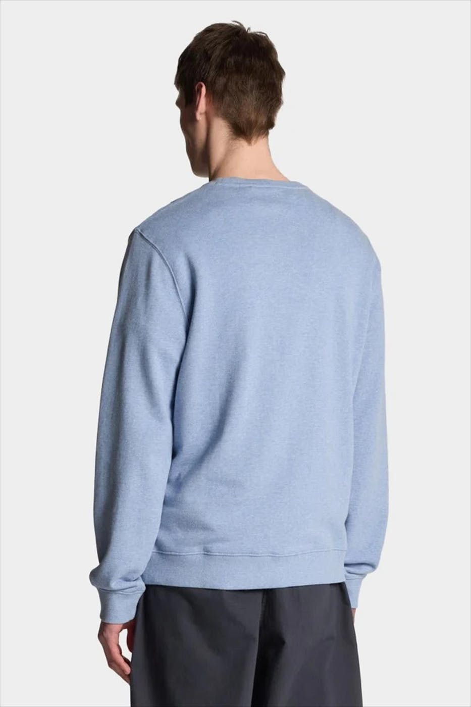 Lyle & Scott - Lichtblauwe Heathered sweater
