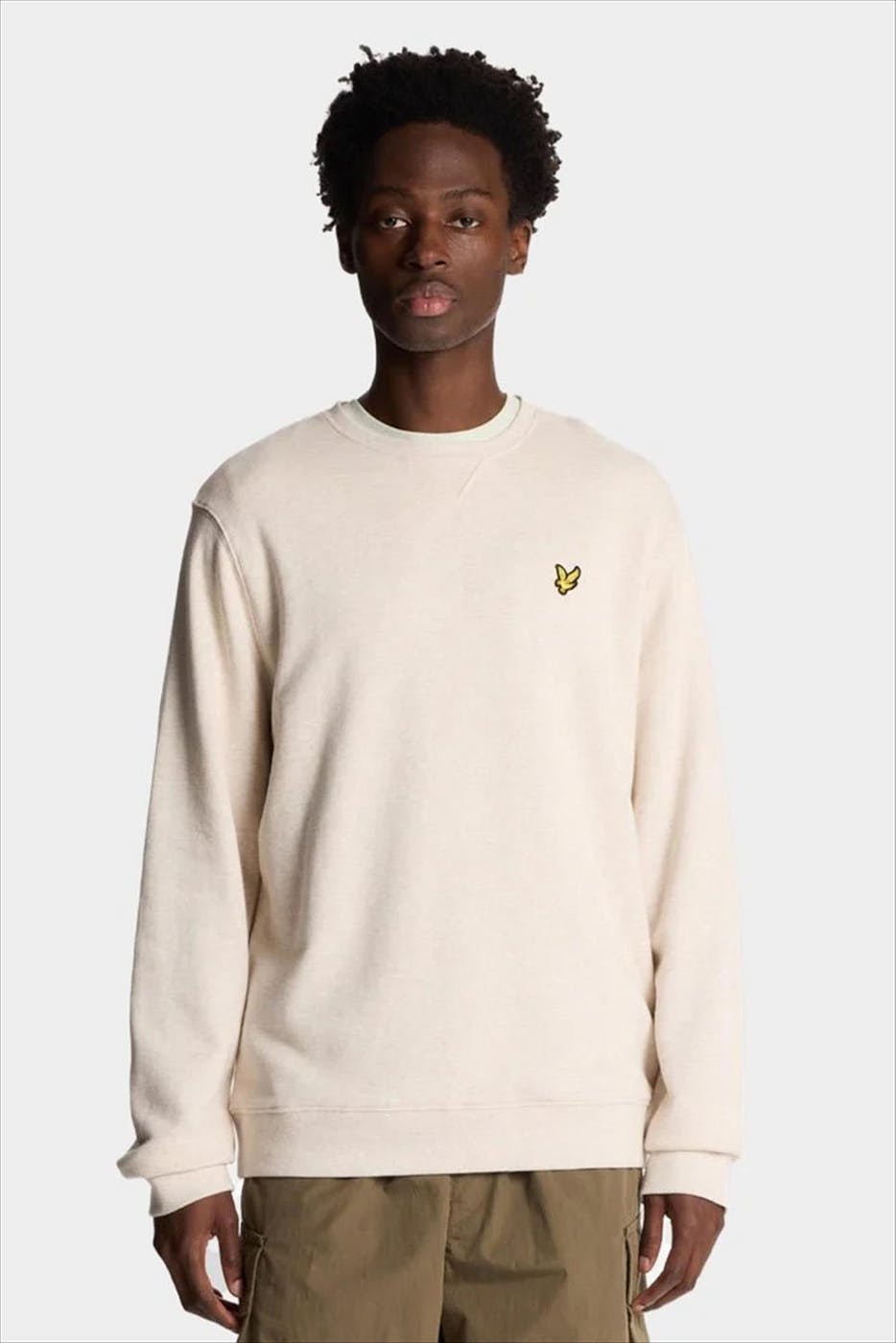 Lyle & Scott - Beige Heathered sweater