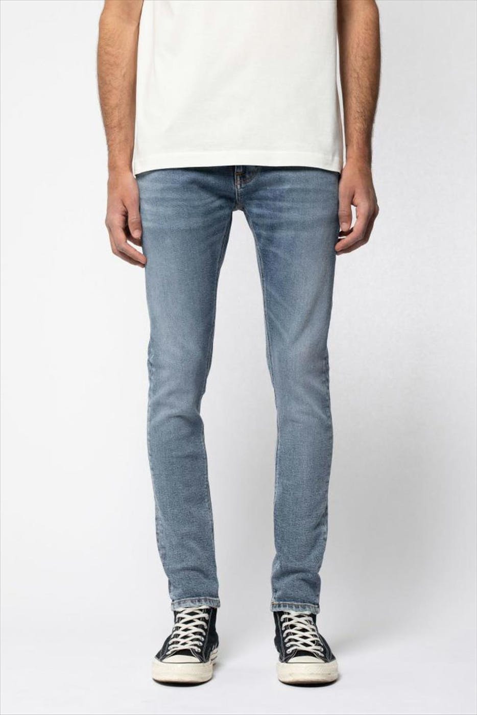 Nudie Jeans Co. - Blauwe Tight Terry skinny jeans