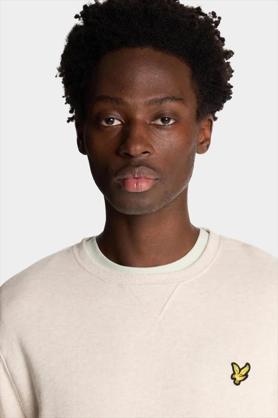 Lyle & Scott - Beige Heathered sweater