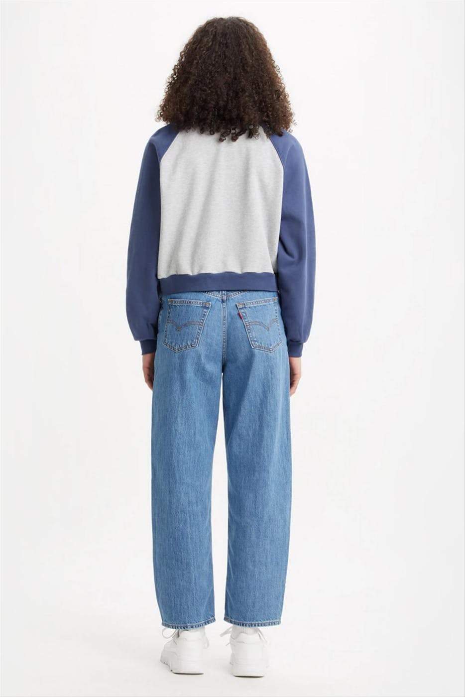 Levi's - Blauw-grijze Logo sweater