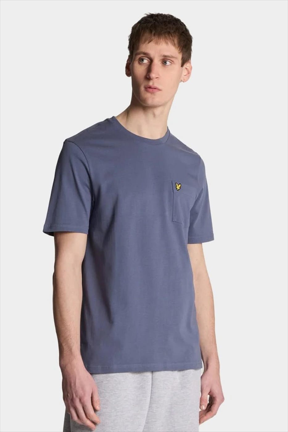 Lyle & Scott - Paarse Pocket T-shirt