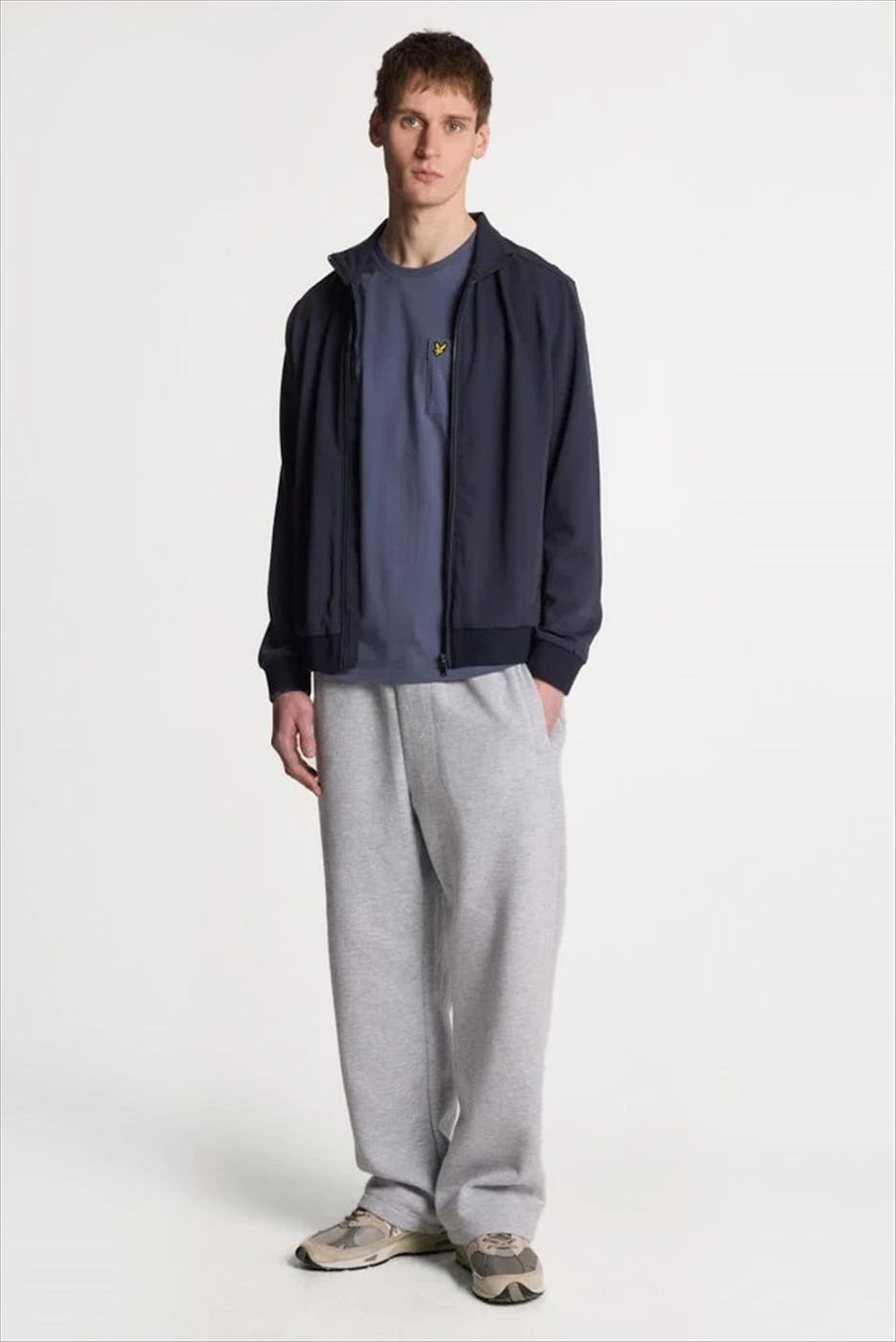 Lyle & Scott - Paarse Pocket T-shirt