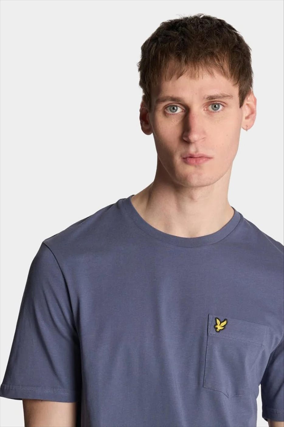 Lyle & Scott - Paarse Pocket T-shirt