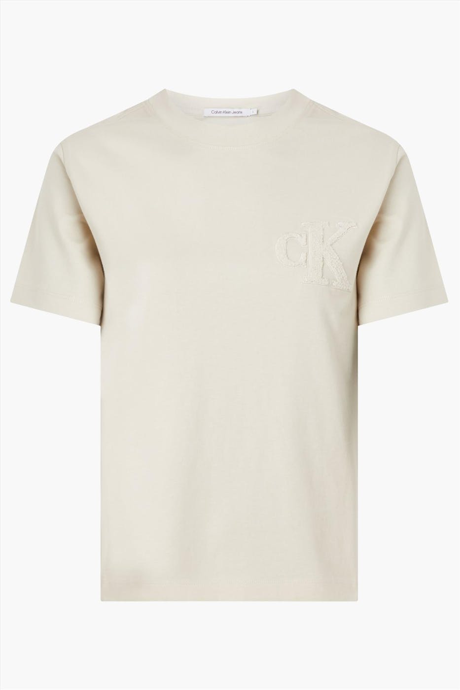 Calvin Klein Jeans - Beige Spons Logo t-shirt