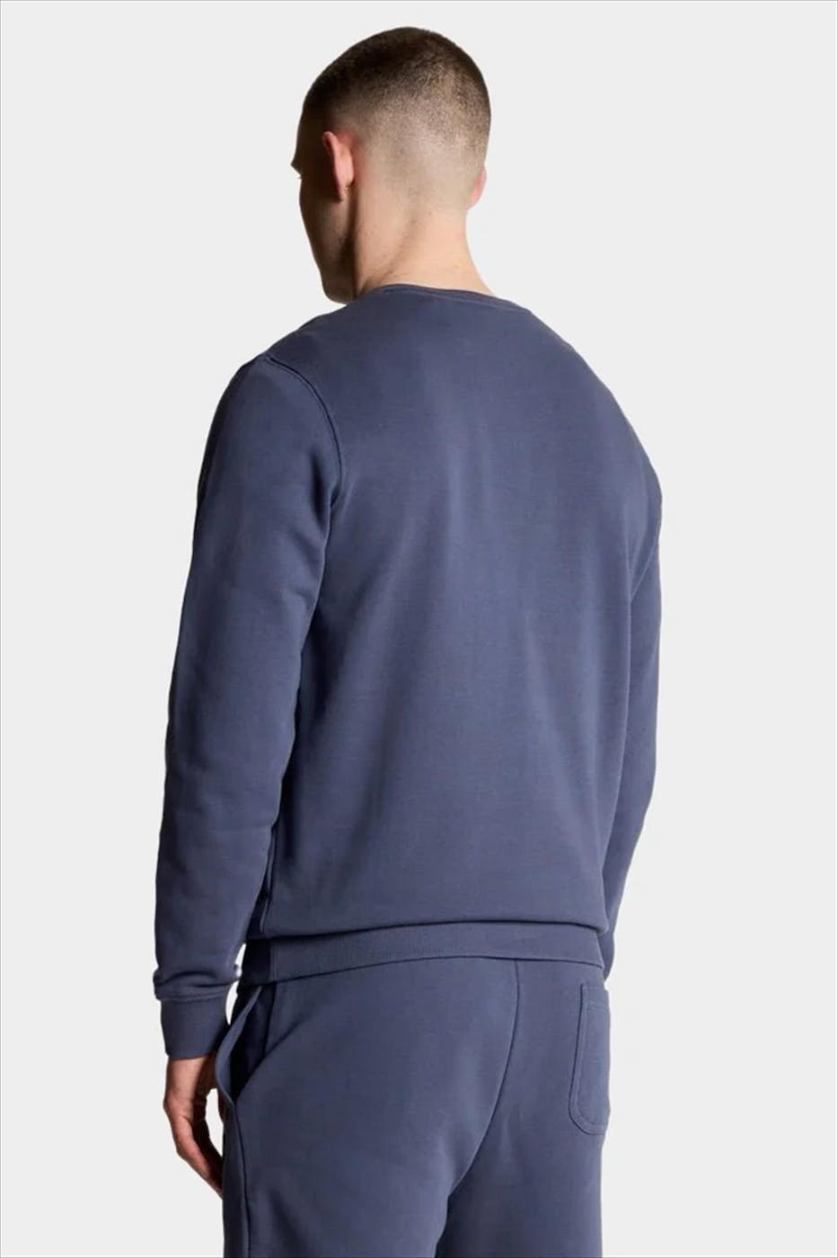 Lyle & Scott - Donkerpaarse Crew Neck sweater