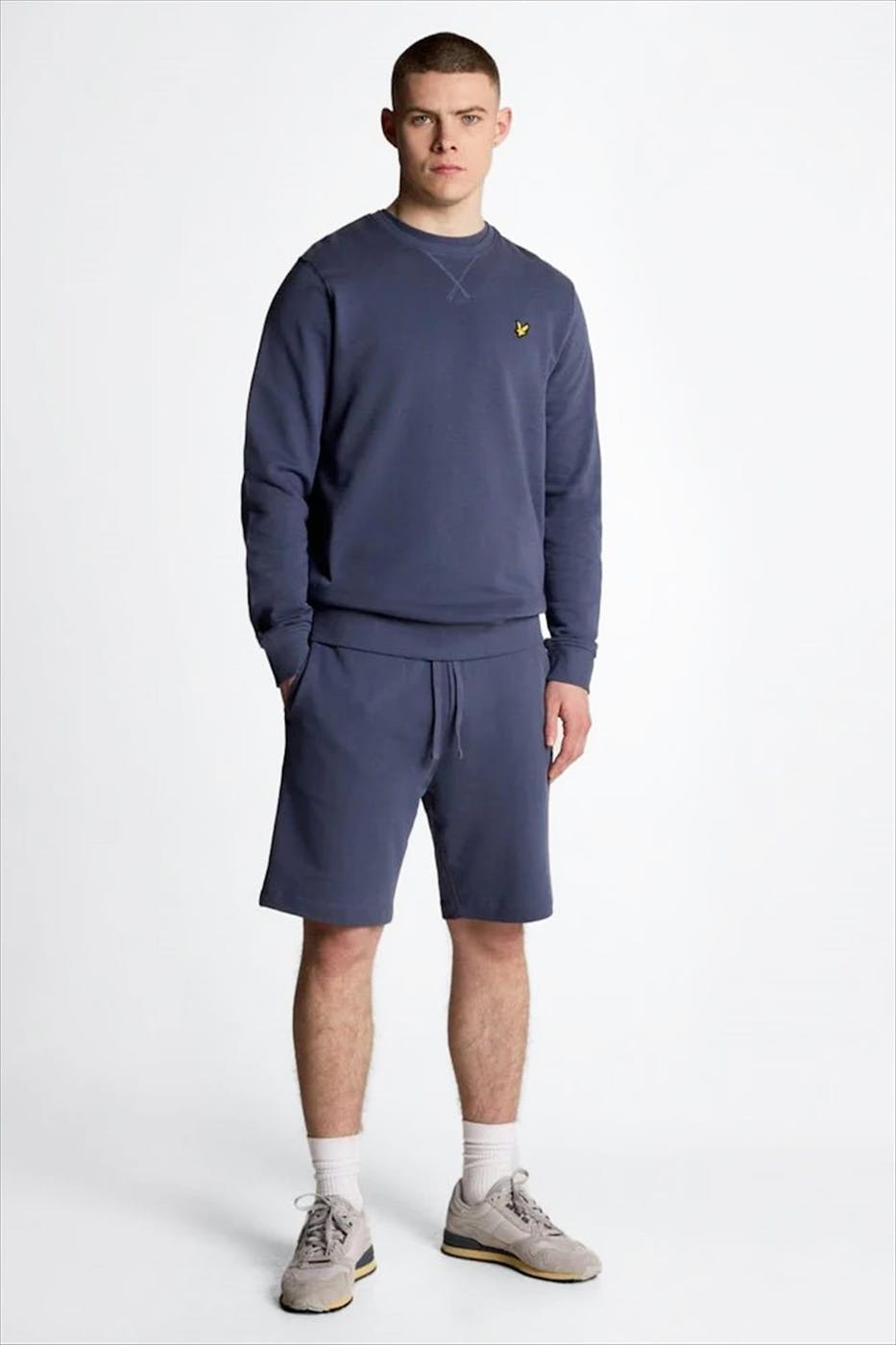 Lyle & Scott - Donkerpaarse Crew Neck sweater