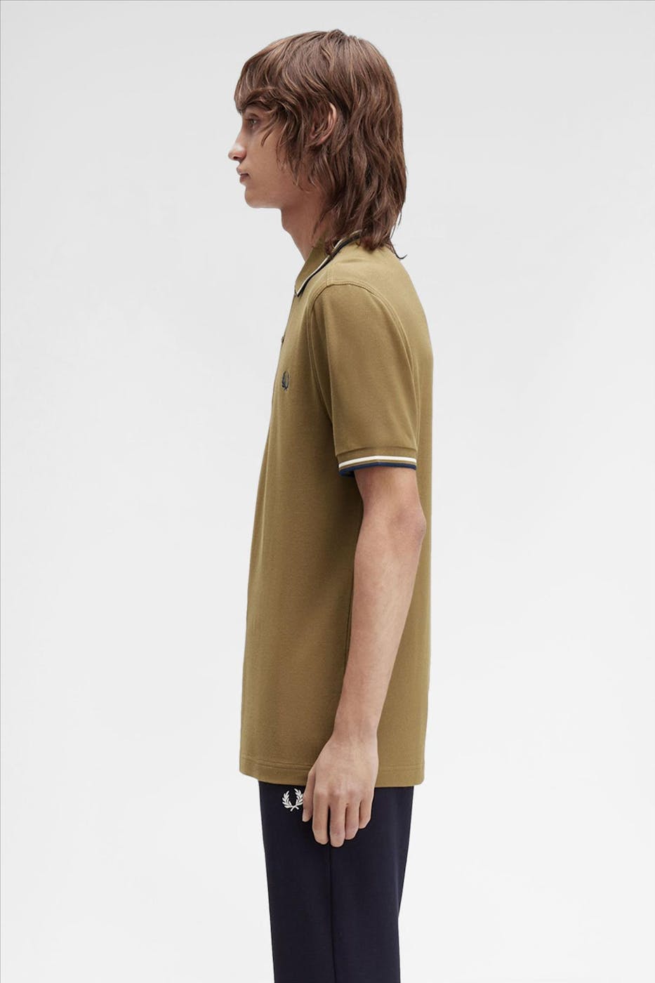 Fred Perry - Taupe Twin Tipped polo