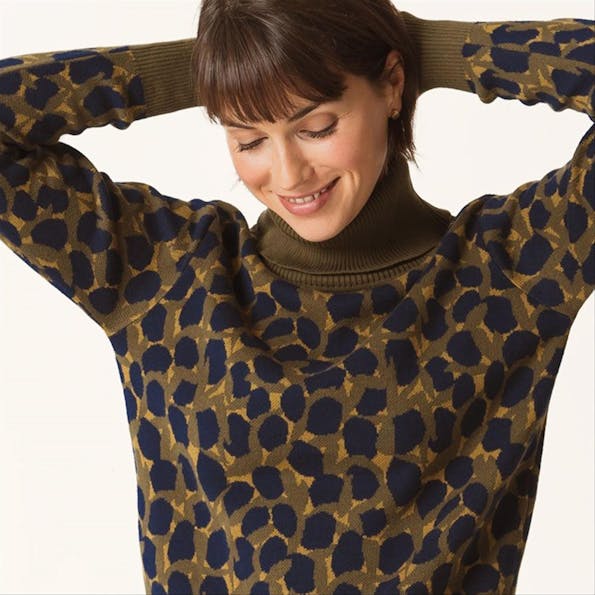 SkunkFunk - Kaki-Donkerblauwe Maite coltrui