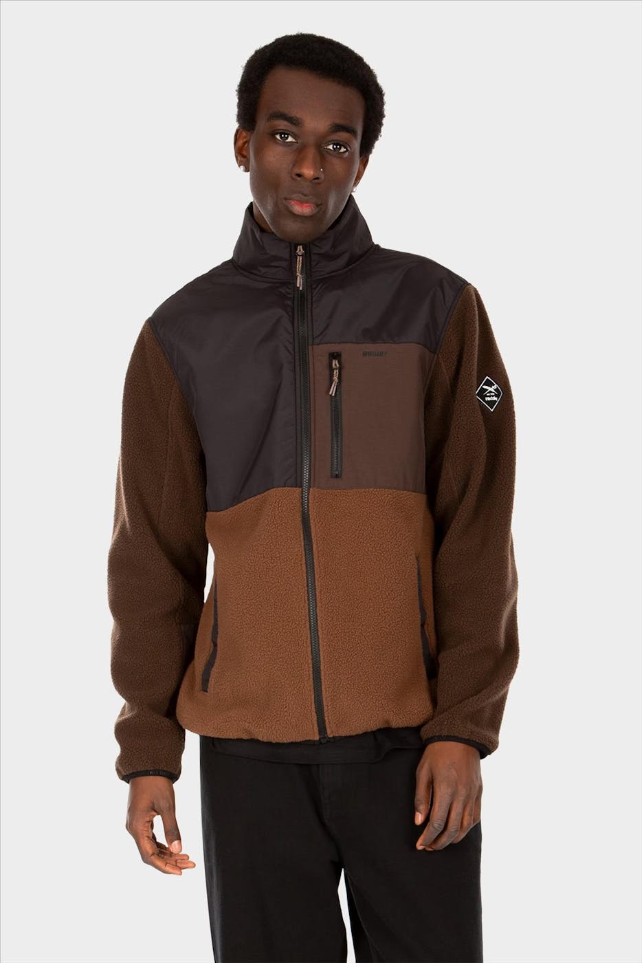 Iriedaily - Donkerbruine Auf Deck Fleece jas