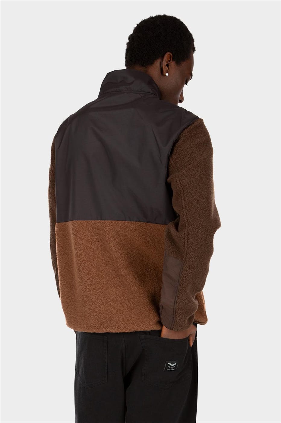 Iriedaily - Donkerbruine Auf Deck Fleece jas