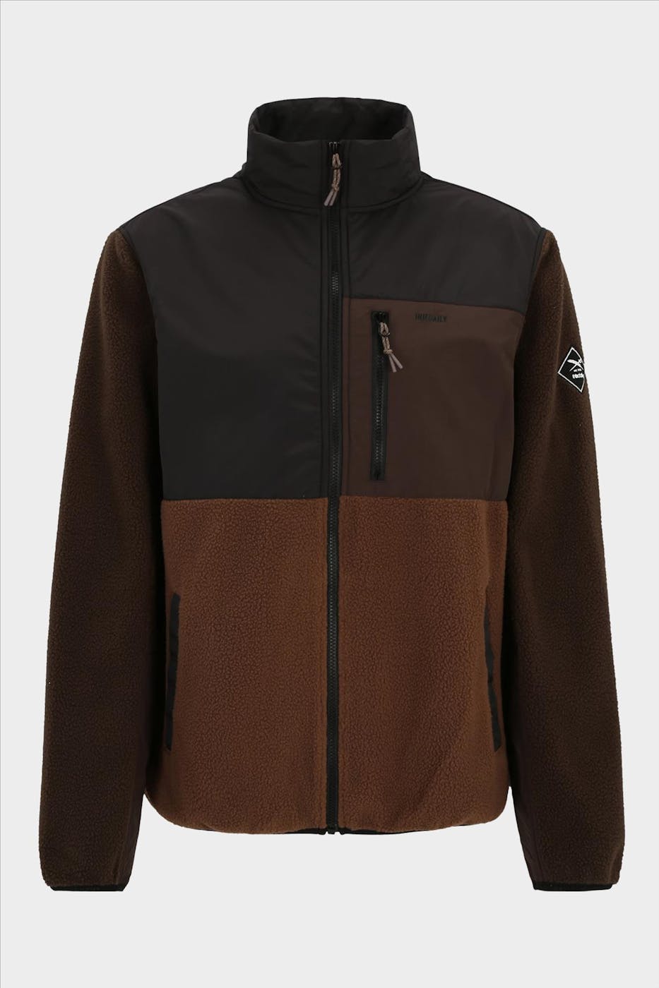 Iriedaily - Donkerbruine Auf Deck Fleece jas