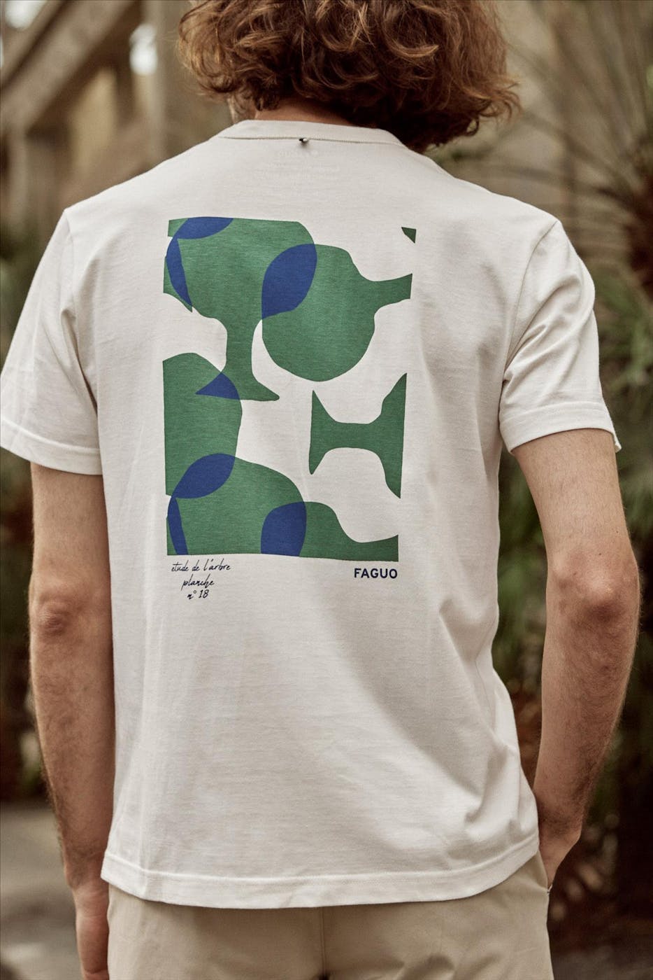 Faguo - Ecru Lugny Print T-shirt