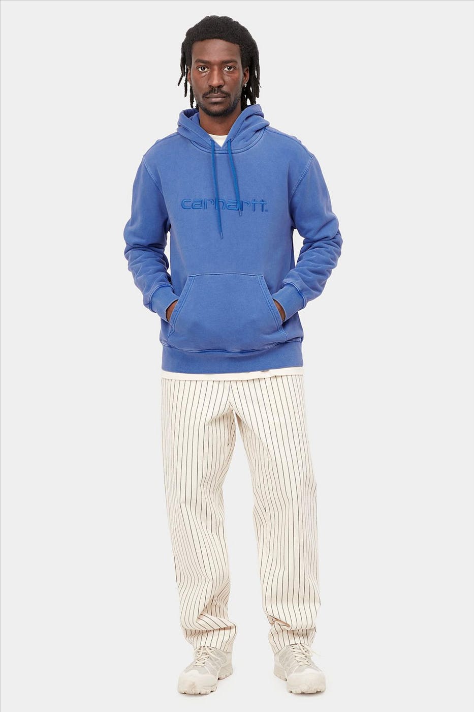 Carhartt WIP - Blauwe Hooded Duster sweater