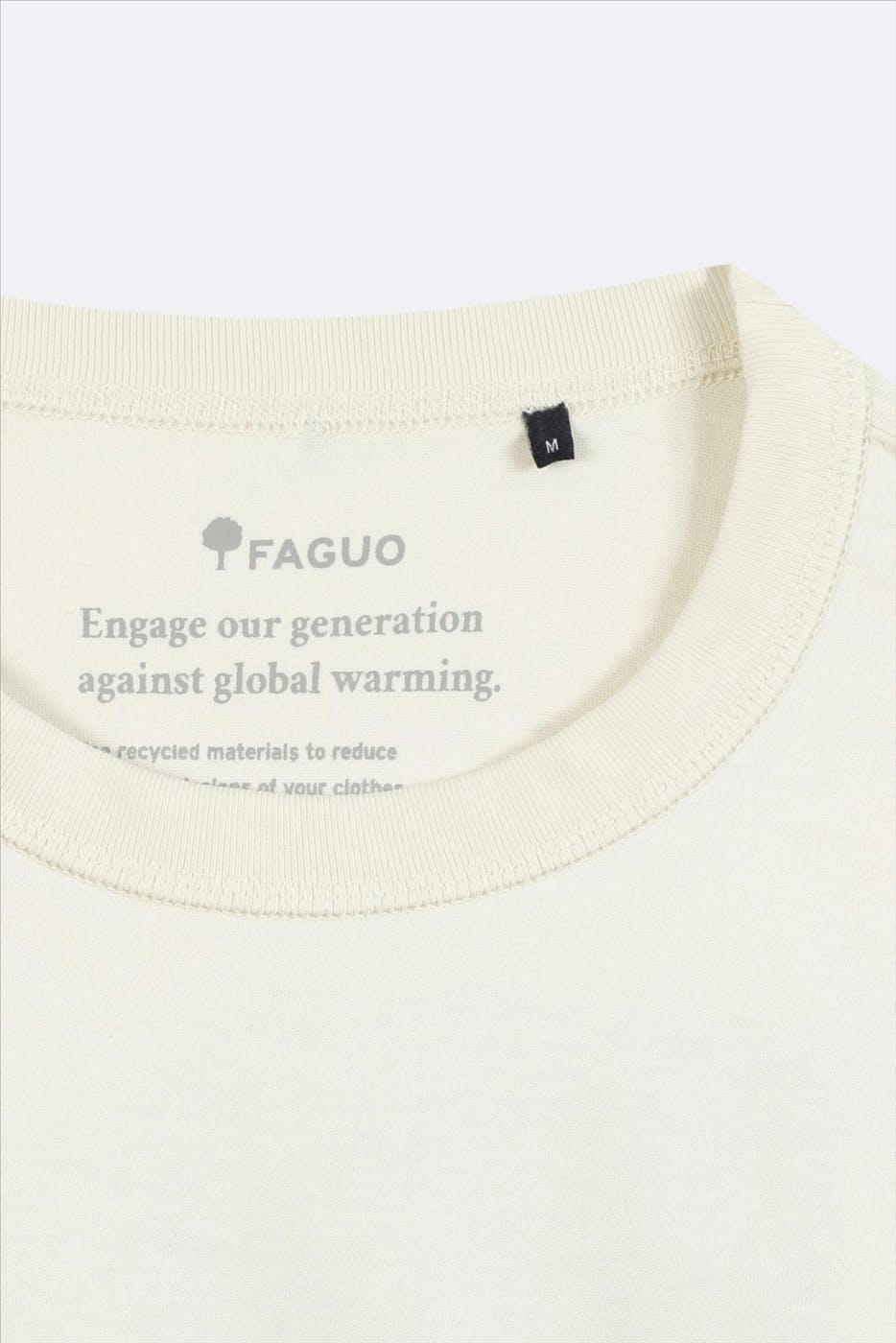 Faguo - Ecru Lugny Print T-shirt
