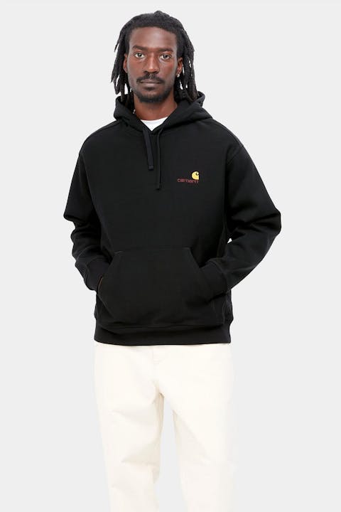 Carhartt WIP - Zwarte Hooded American Script Sweater