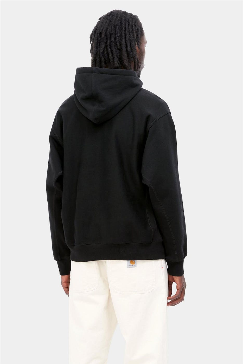 Carhartt WIP - Zwarte Hooded American Script Sweater