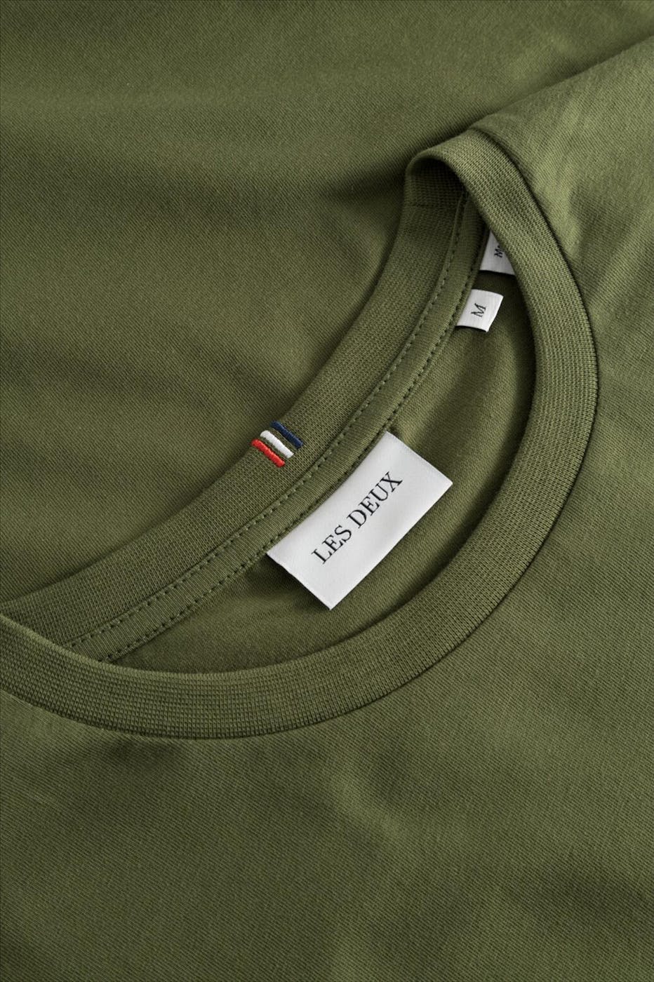 LES DEUX - Olijfgroene Nørregaard T-shirt