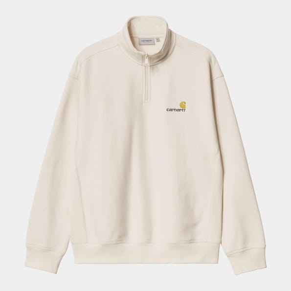 Carhartt WIP - Ecru Half Zip American Script Sweater