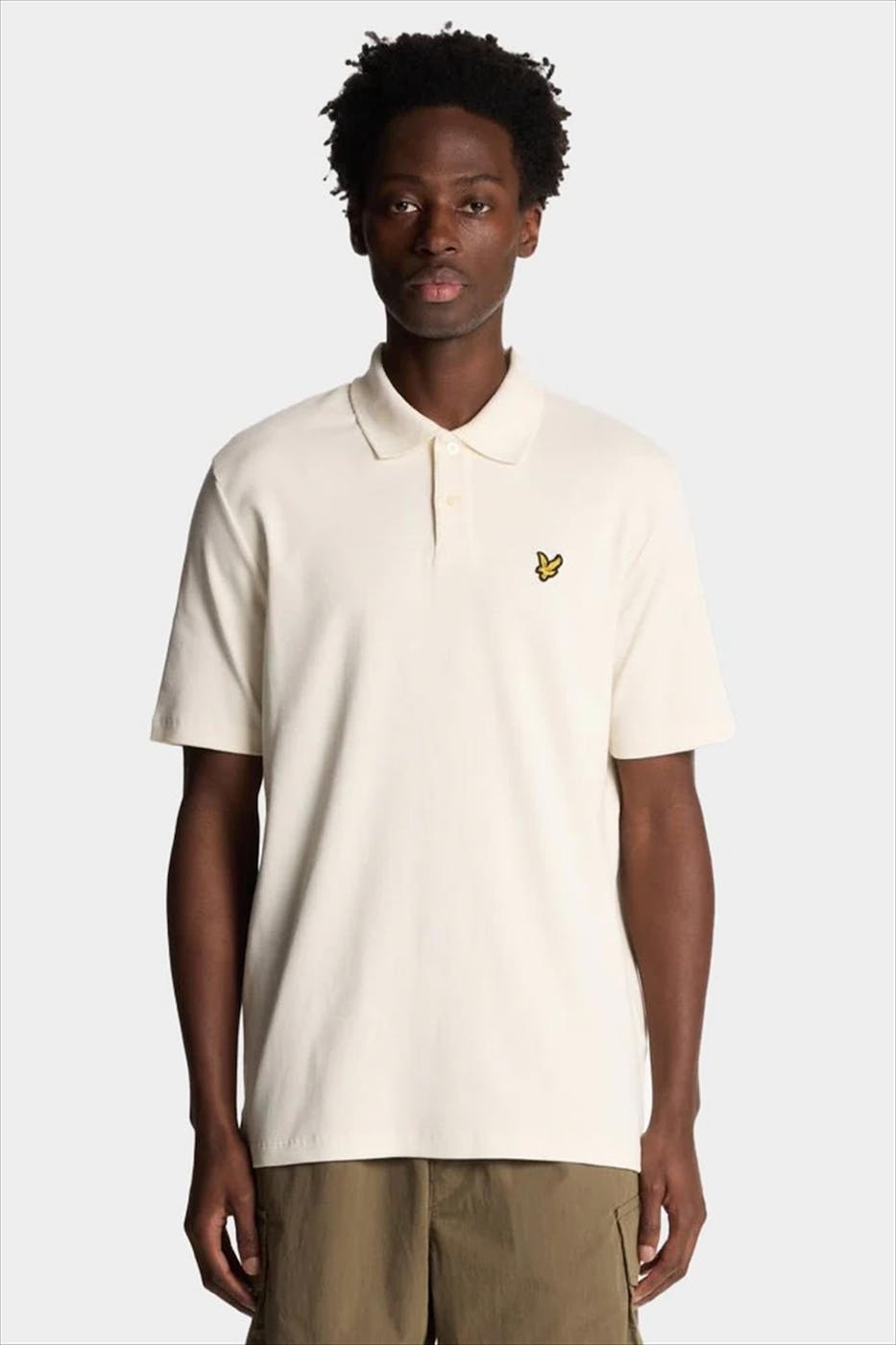 Lyle & Scott - Ecru Ribbed polo