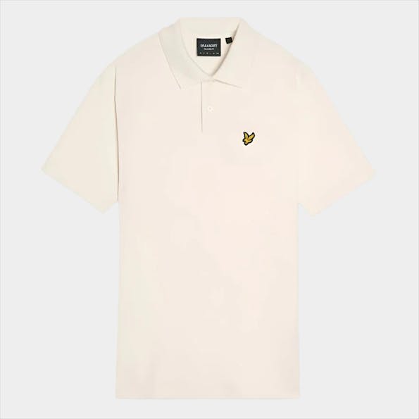 Lyle & Scott - Ecru Ribbed polo