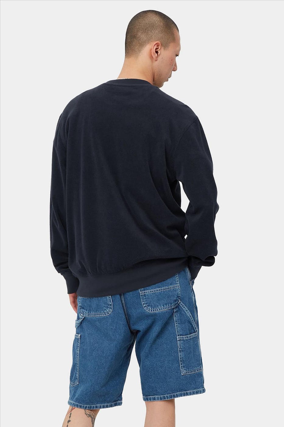 Carhartt WIP - Donkerblauwe Baylor sweater