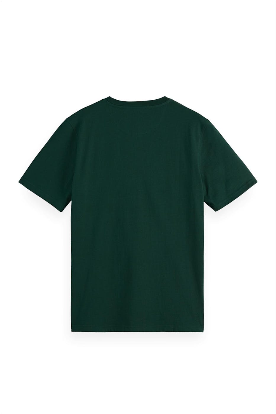 Scotch & Soda - Donkergroene Icon Logo T-shirt