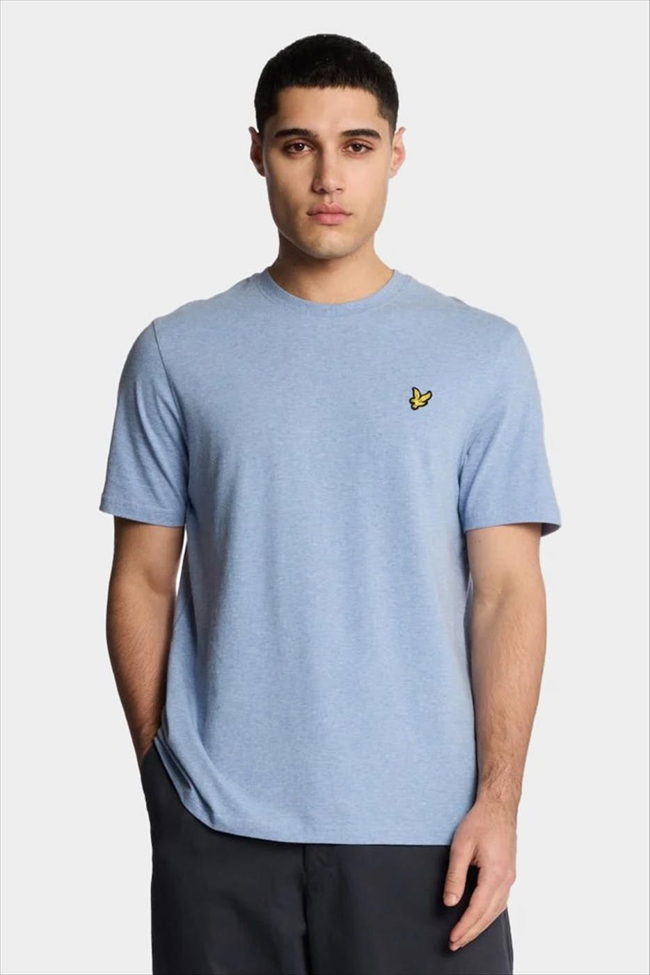 Lyle & Scott - Lichtblauwe Heather T-shirt