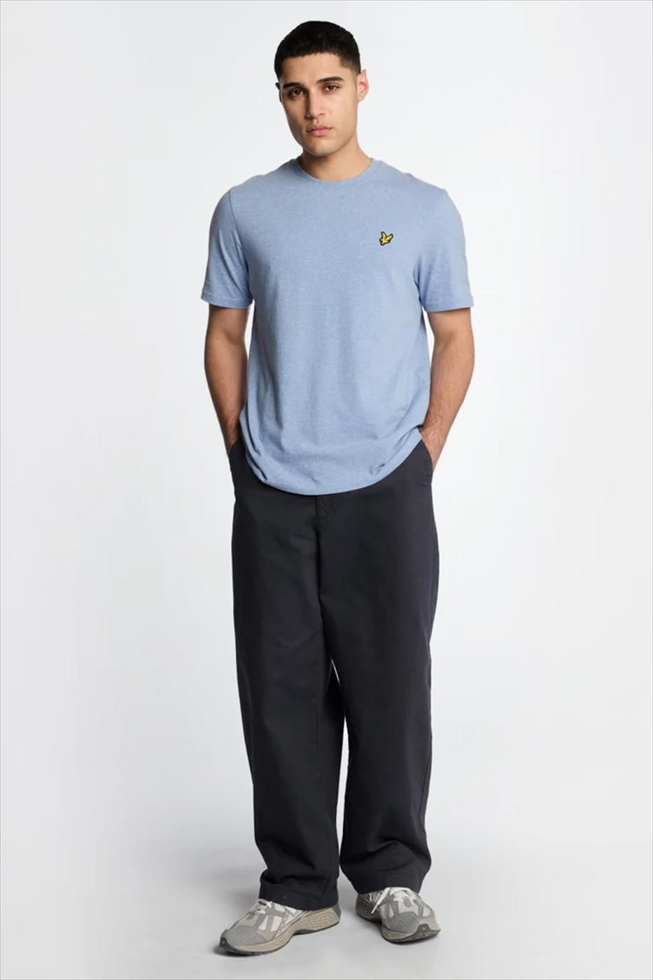 Lyle & Scott - Lichtblauwe Heather T-shirt
