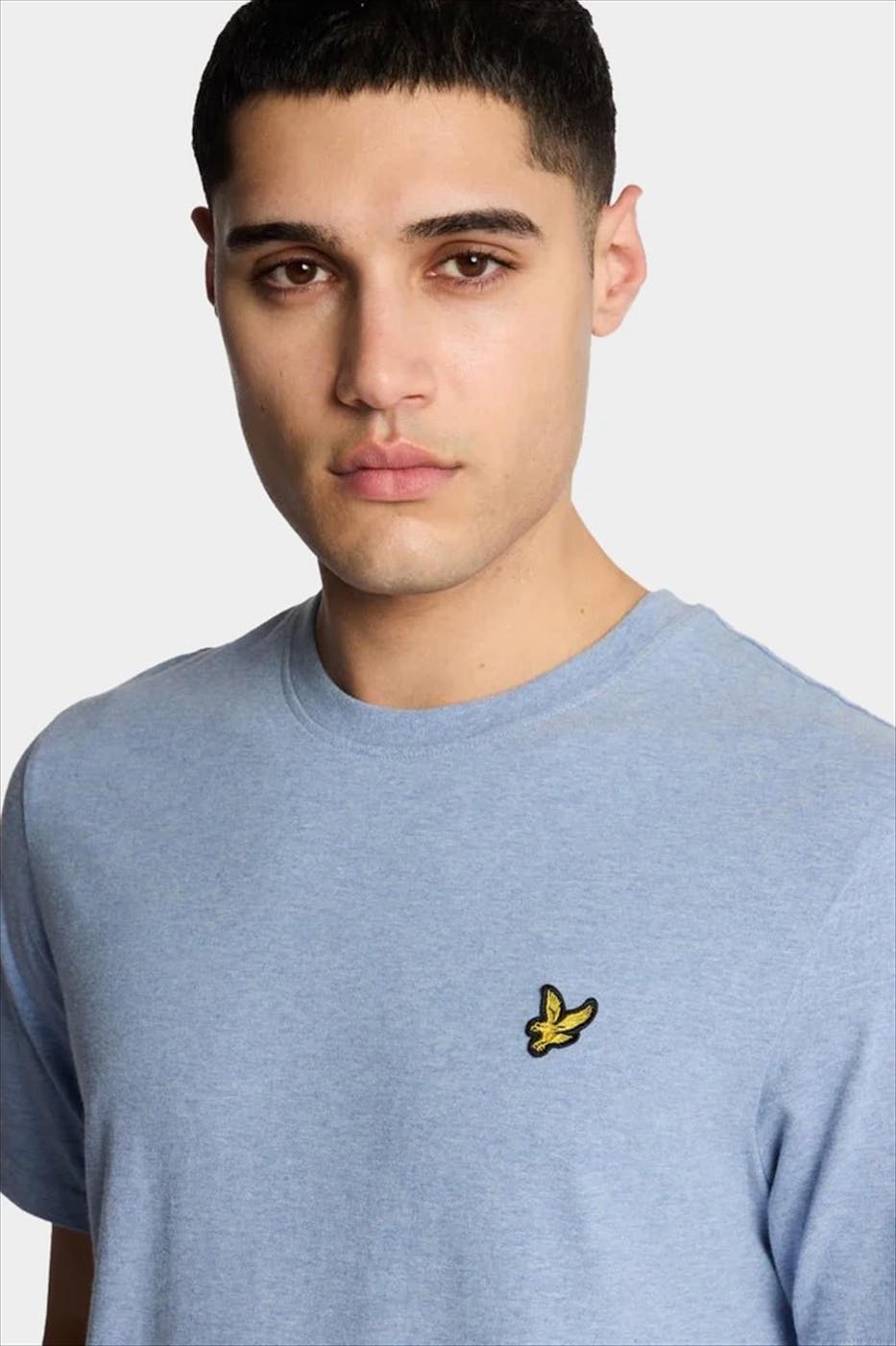 Lyle & Scott - Lichtblauwe Heather T-shirt