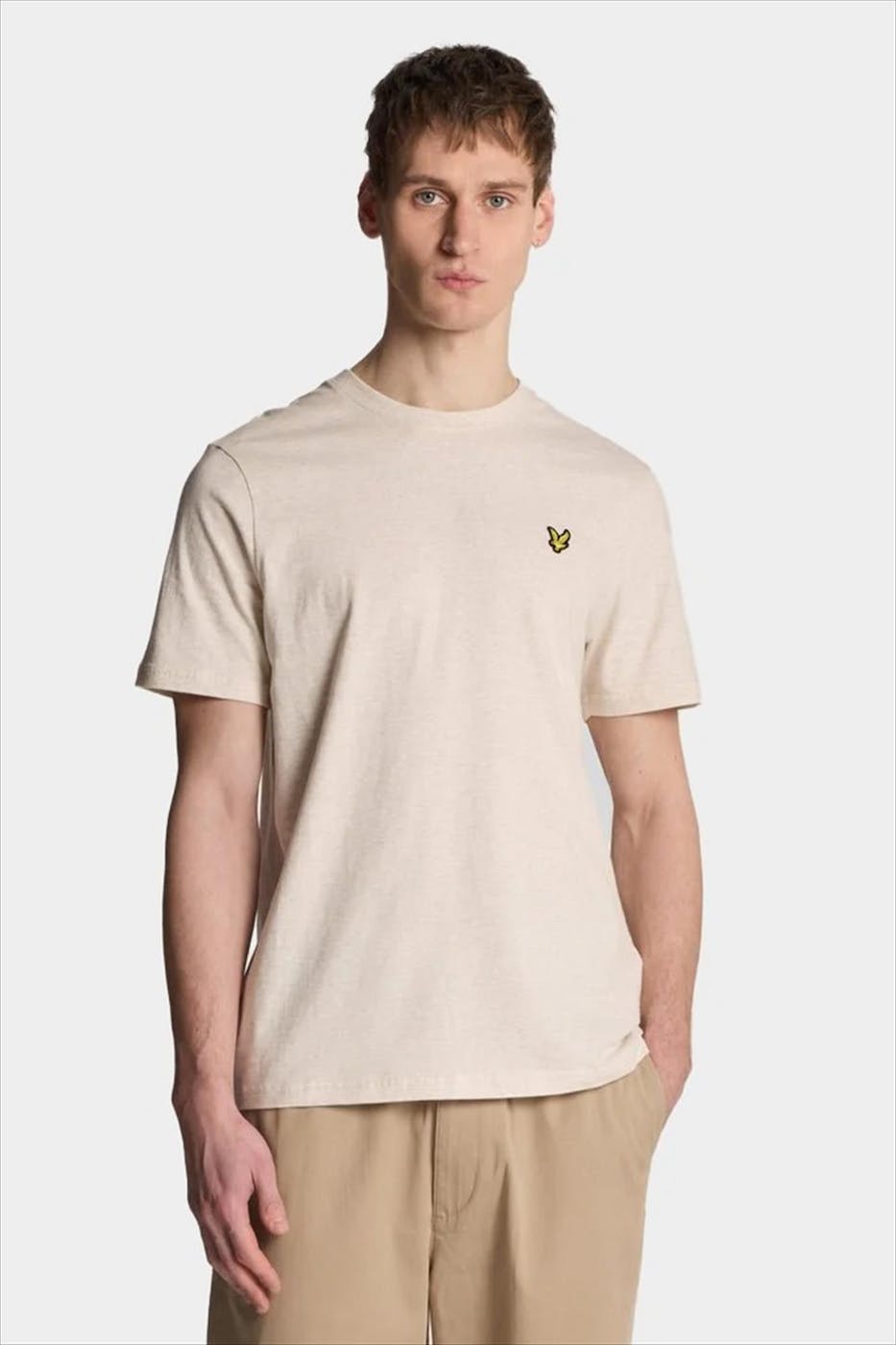Lyle & Scott - Ecru Heather T-shirt