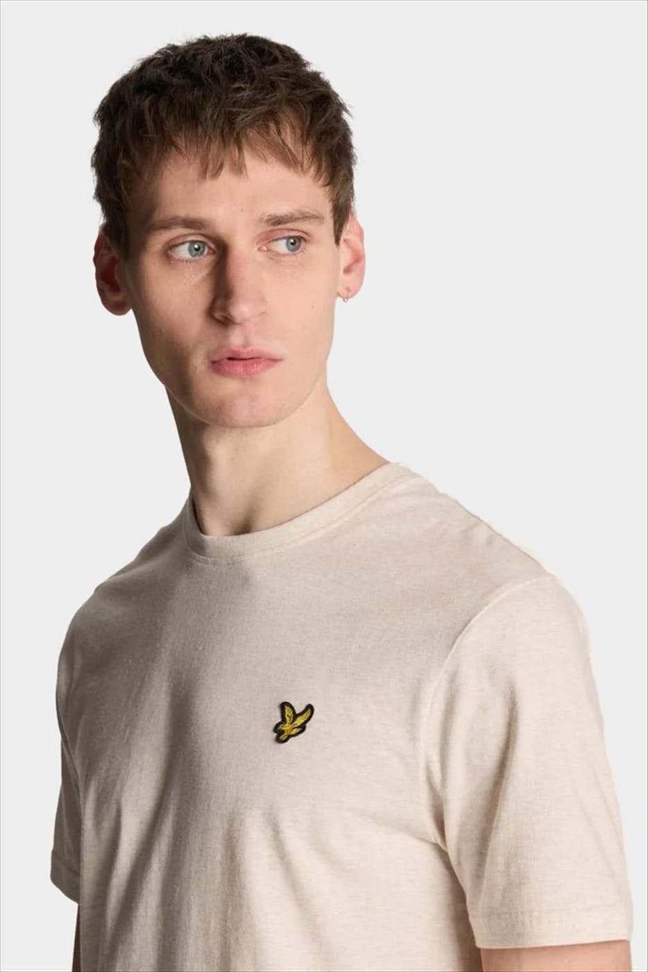 Lyle & Scott - Ecru Heather T-shirt