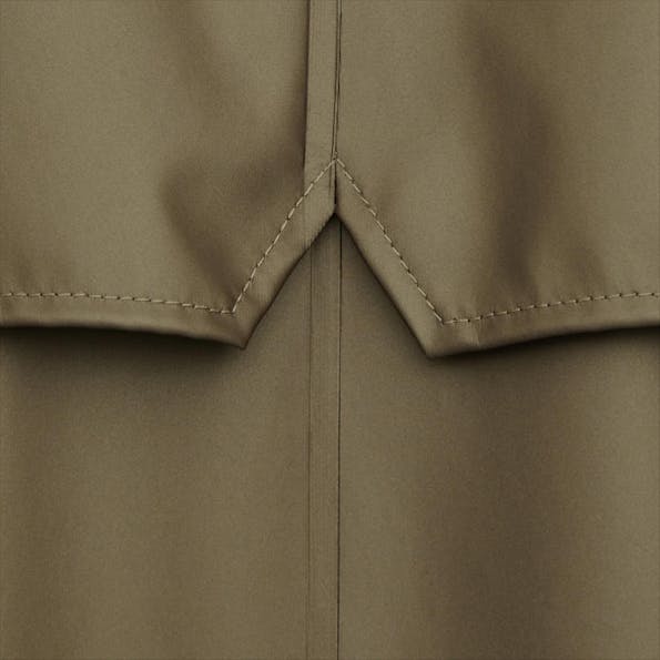 RAINS - Bronskleurige String Parka regenmantel