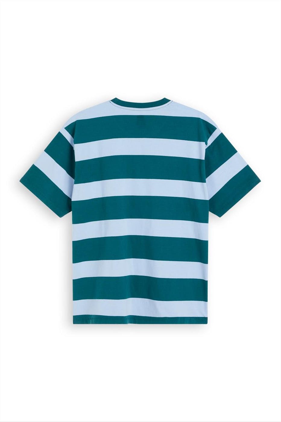 Levi's - Groen-blauw Gestreepte t-shirt