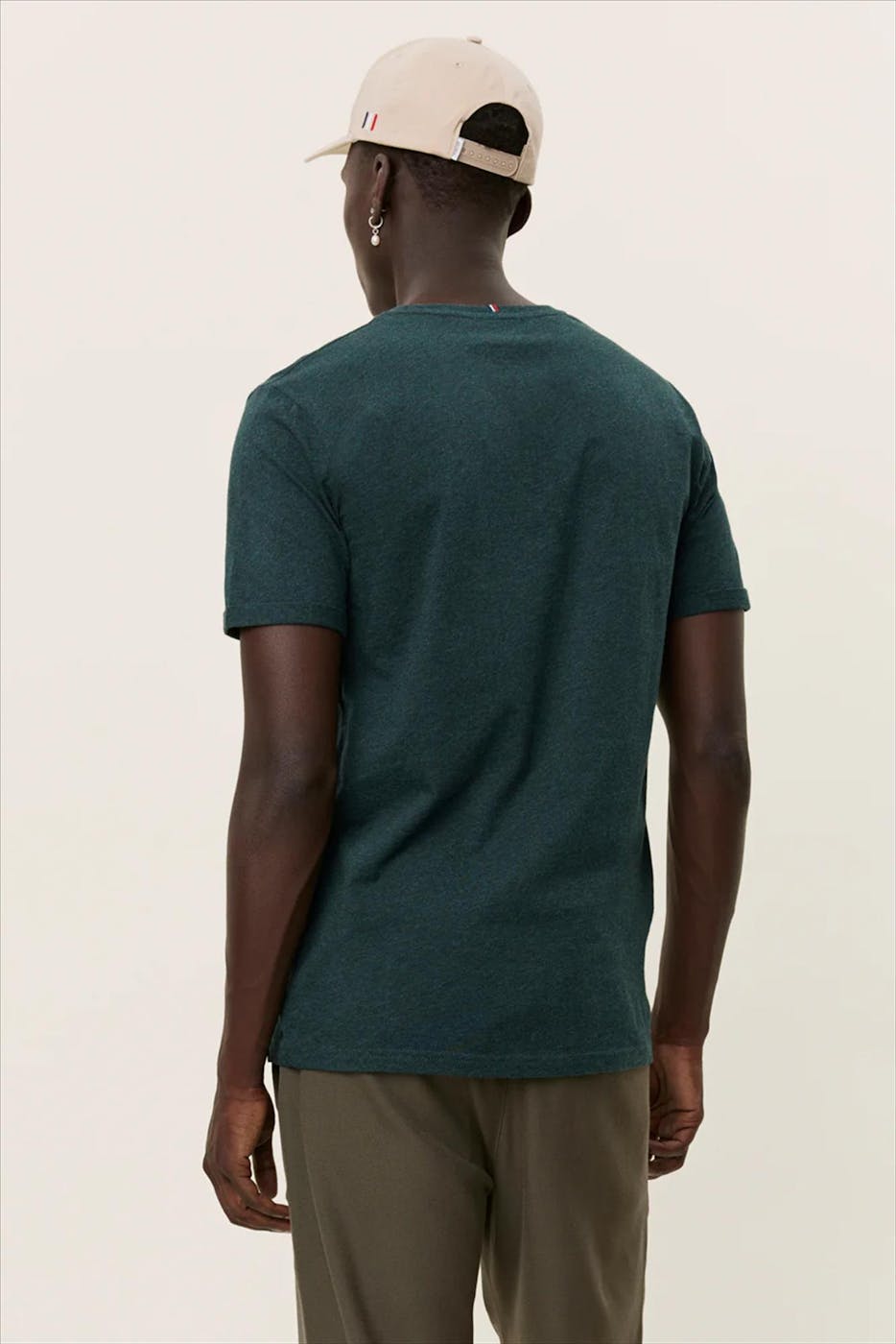 LES DEUX - Donkergroene Nørregaard T-shirt