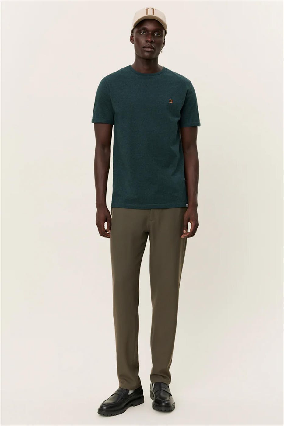 LES DEUX  - Donkergroene Nørregaard T-shirt