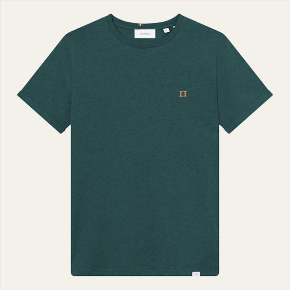 LES DEUX - Donkergroene Nørregaard T-shirt