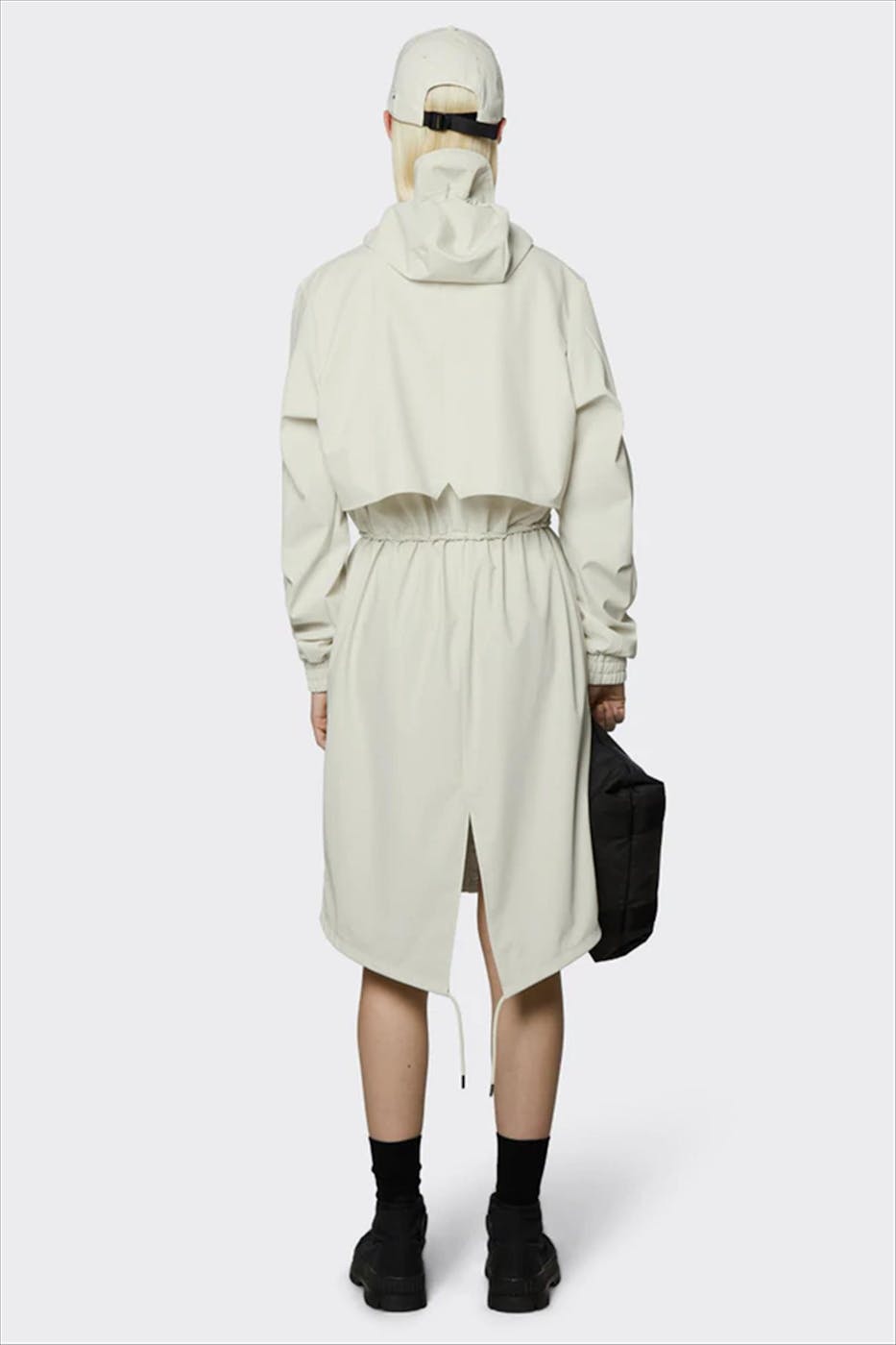 RAINS - Ecru String Parka regenjas