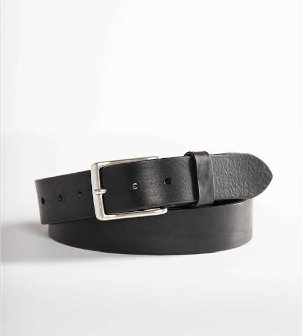 Vano - Zwarte lederen riem