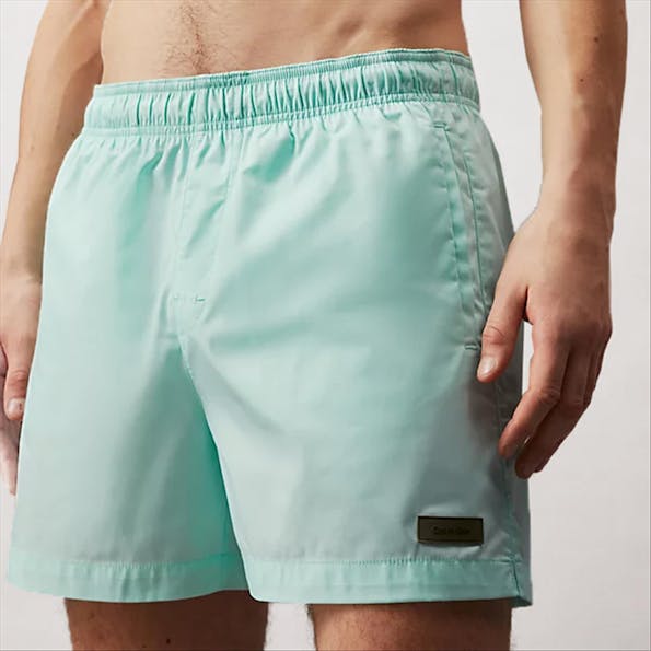 Calvin Klein Underwear - Groenblauwe Drawstring zwemshort