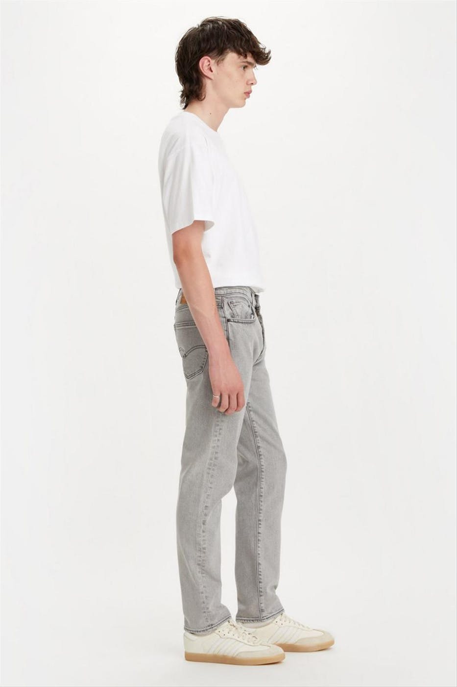 Levi's - Lichtgrijze 502 Taper jeans