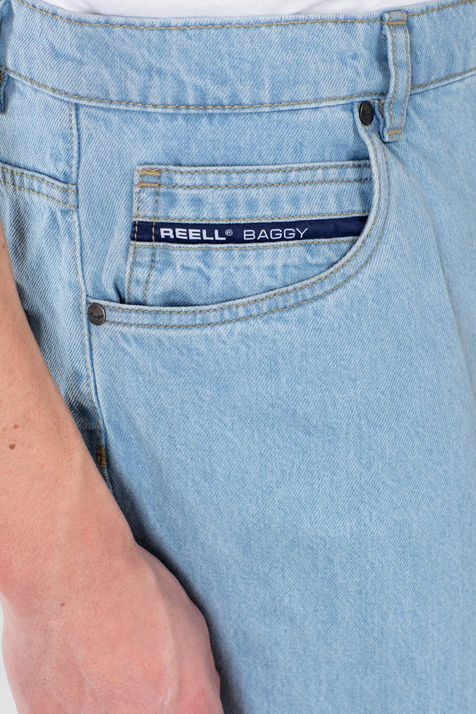 Reell - Lichtblauwe Baggy jeans