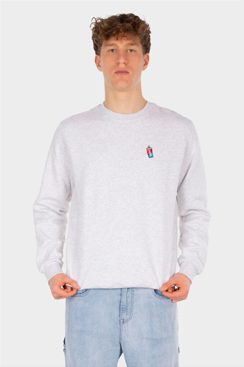 Iriedaily - Lichtgrijze Minican sweater