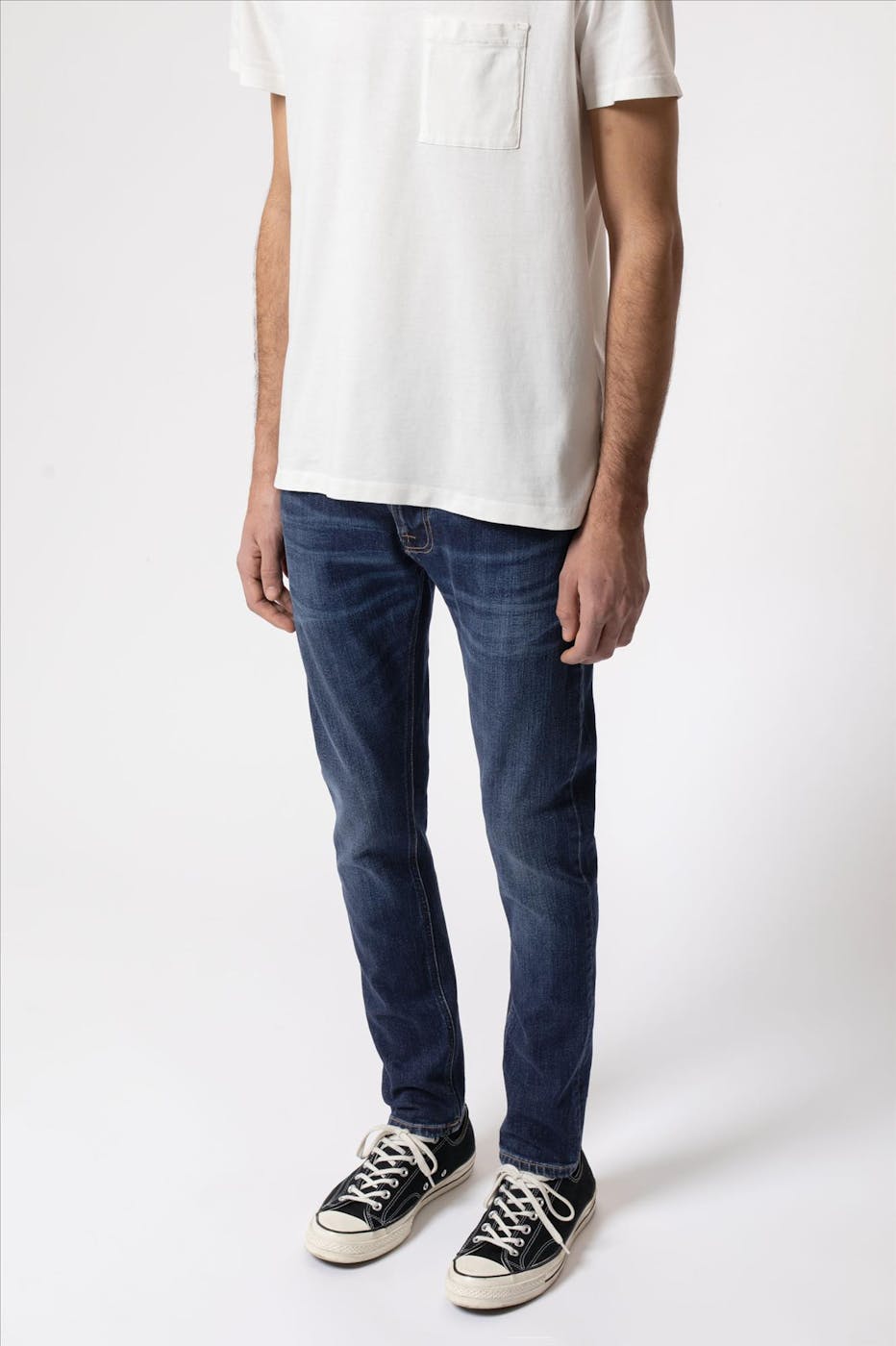 Nudie Jeans Co. - Donkerblauwe Tight Terry Jeans
