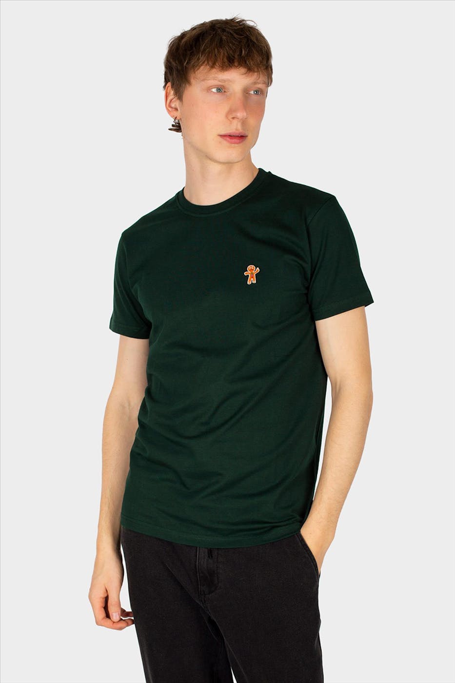 Iriedaily - Donkergroene Cookieman T-shirt