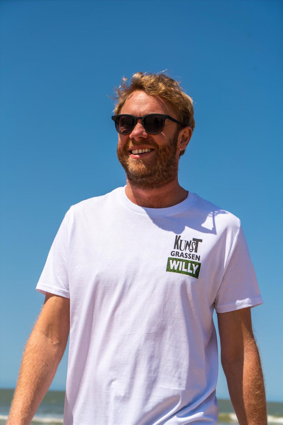Brooklyn - Witte Kunstgrassen Willy Nonkels T-shirt