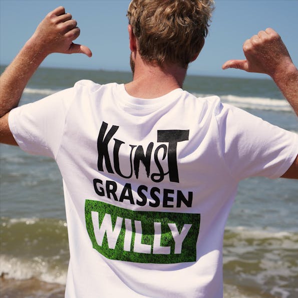 Brooklyn - Witte Kunstgrassen Willy Nonkels T-shirt