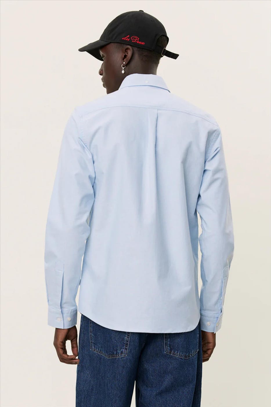 LES DEUX - Lichtblauw Konrad Oxford hemd